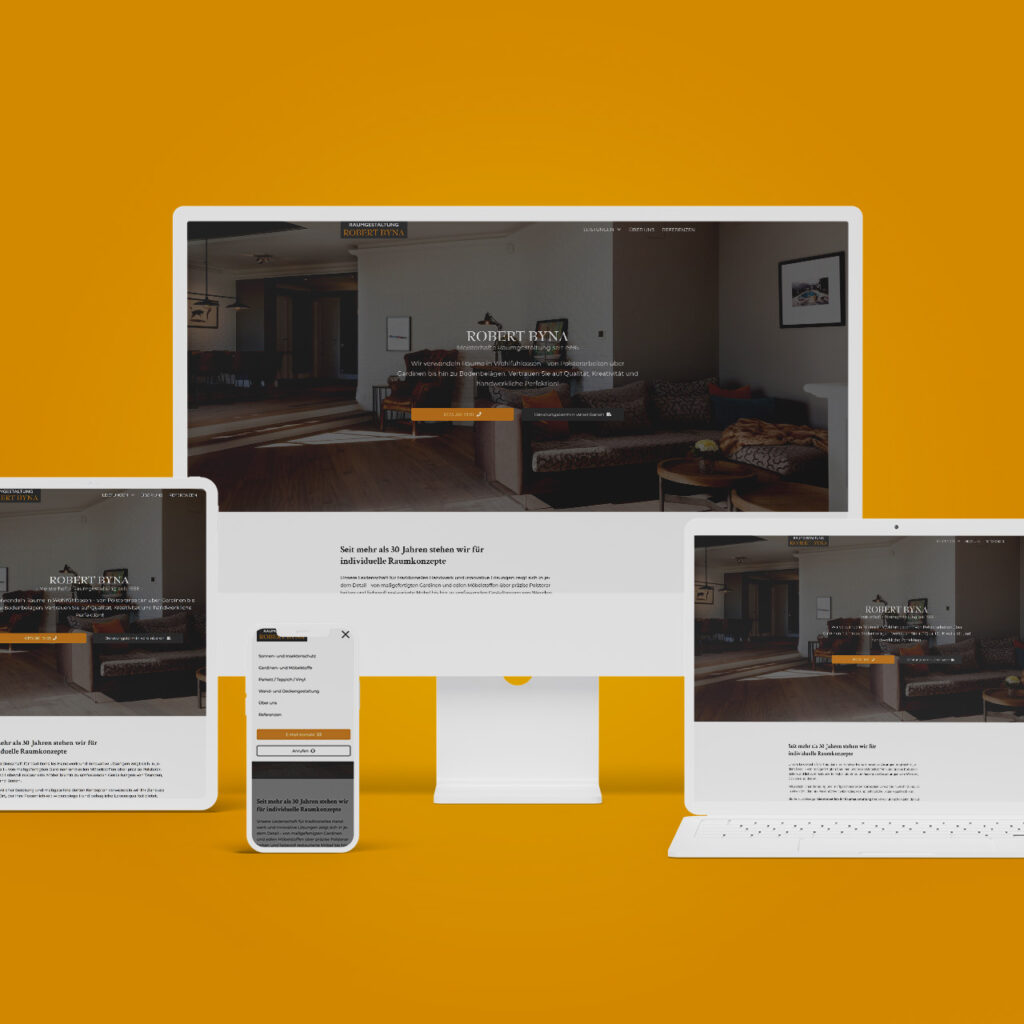 Byna Raumgestaltung Erneuerung der Wordpress Webseite